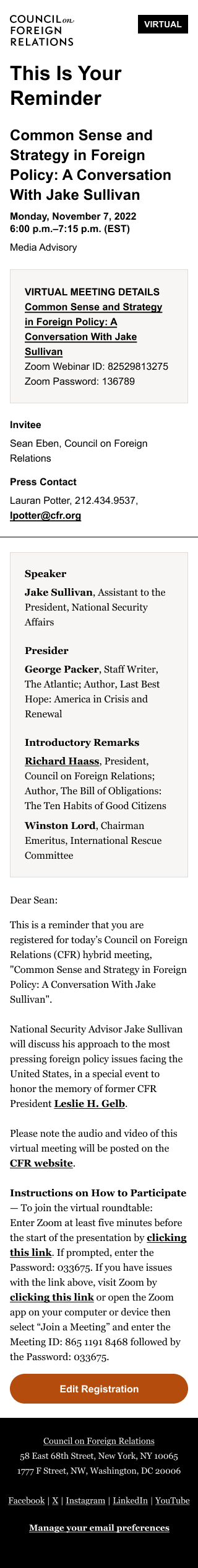 Press Update template, mobile